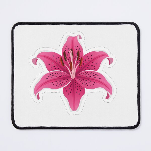 Item preview, Vibrant Pink Stargazer Lily Flower Illustration designed and sold by Owcomm.
