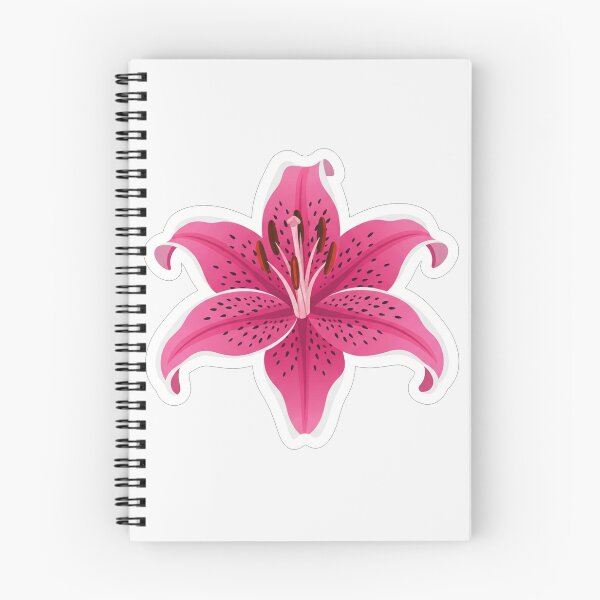 Item preview, Vibrant Pink Stargazer Lily Flower Illustration designed and sold by Owcomm.