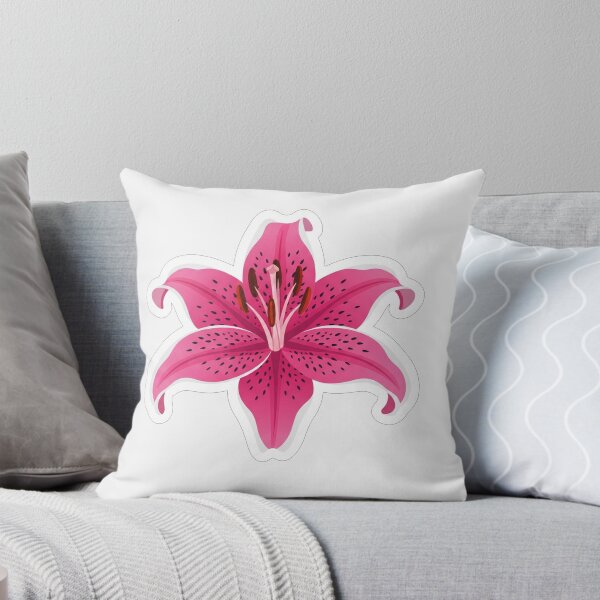 Item preview, Vibrant Pink Stargazer Lily Flower Illustration designed and sold by Owcomm.