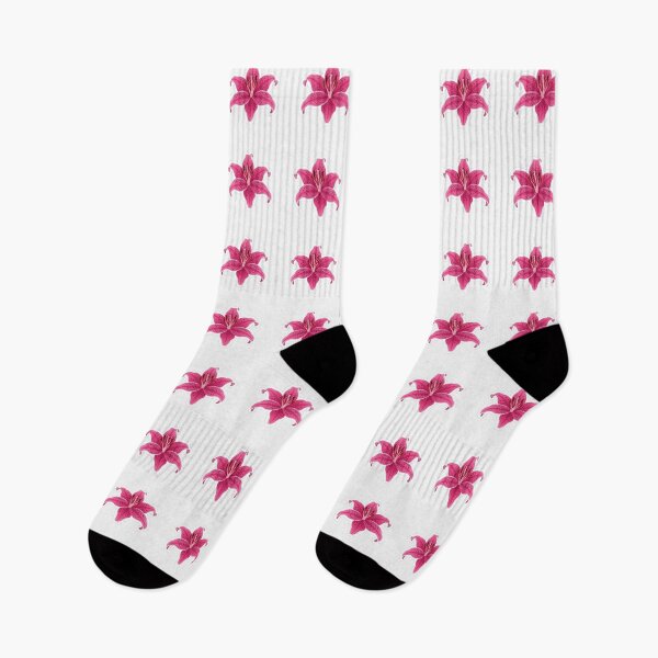 Item preview, Vibrant Pink Stargazer Lily Flower Illustration designed and sold by Owcomm.