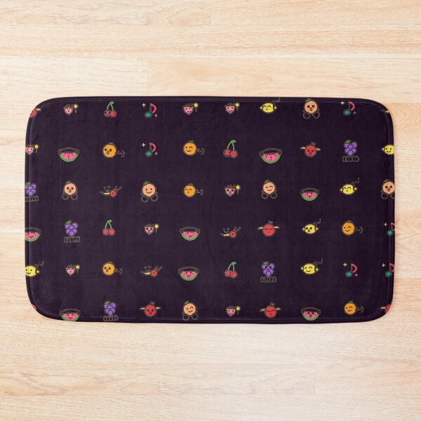 Item preview, Cute Fruit Band Musical Micro Icon Kawaii Jam Session Seamless Pattern designed and sold by KungPowUnicorn.