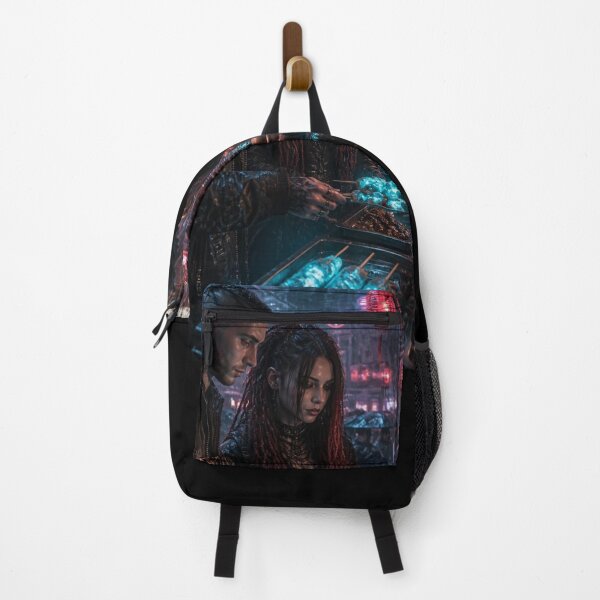 Item preview, Cyberpunk Night Market Crimson Red Neon Street-Food  vendor designed and sold by LazyDayzCo.