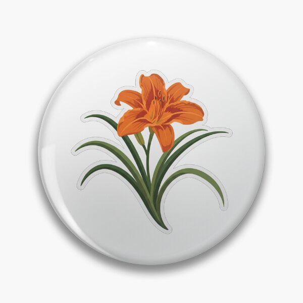 Item preview, Vibrant Orange Tiger Lily Flower Illustration designed and sold by Owcomm.