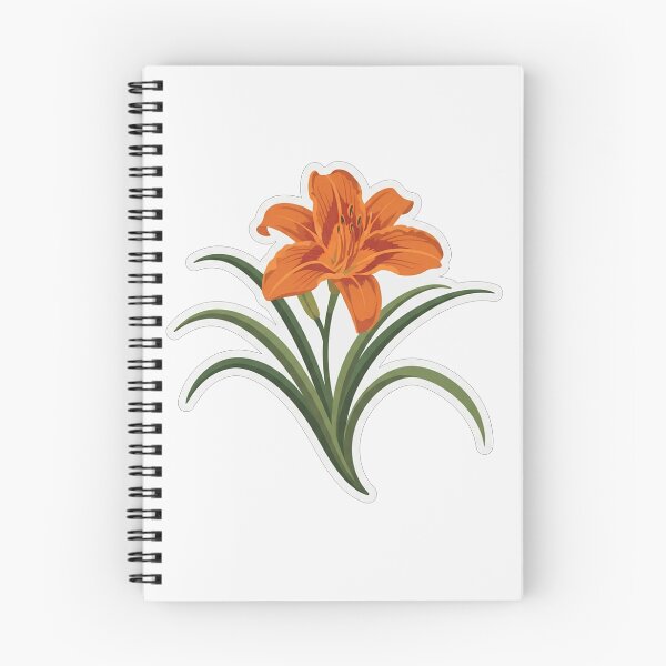 Item preview, Vibrant Orange Tiger Lily Flower Illustration designed and sold by Owcomm.