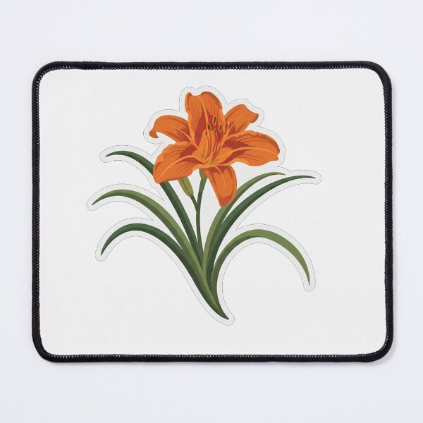 Item preview, Vibrant Orange Tiger Lily Flower Illustration designed and sold by Owcomm.