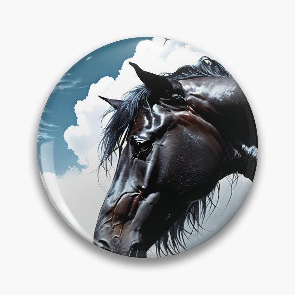 Item preview, But the big black horse said, "Look this way" - He said, "Hey lady, will you marry me?" 1 designed and sold by deep-sea-birds.