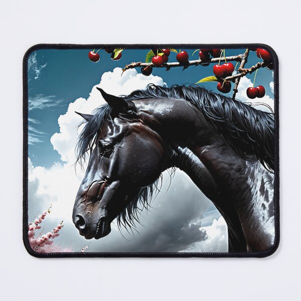 Item preview, But the big black horse said, "Look this way" - He said, "Hey lady, will you marry me?" 1 designed and sold by deep-sea-birds.