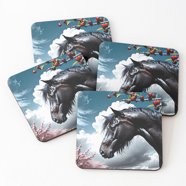 Item preview, But the big black horse said, "Look this way" - He said, "Hey lady, will you marry me?" 1 designed and sold by deep-sea-birds.