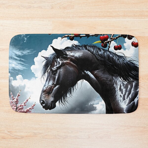 Item preview, But the big black horse said, "Look this way" - He said, "Hey lady, will you marry me?" 1 designed and sold by deep-sea-birds.