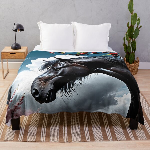 Item preview, But the big black horse said, "Look this way" - He said, "Hey lady, will you marry me?" 1 designed and sold by deep-sea-birds.