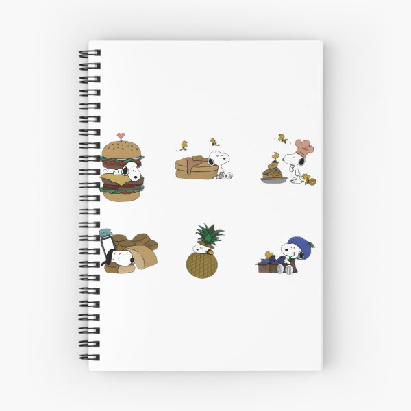 Item preview, Cute Food-Themed Snoopy and Woodstock Illustration Design designed and sold by Trendy Tee.