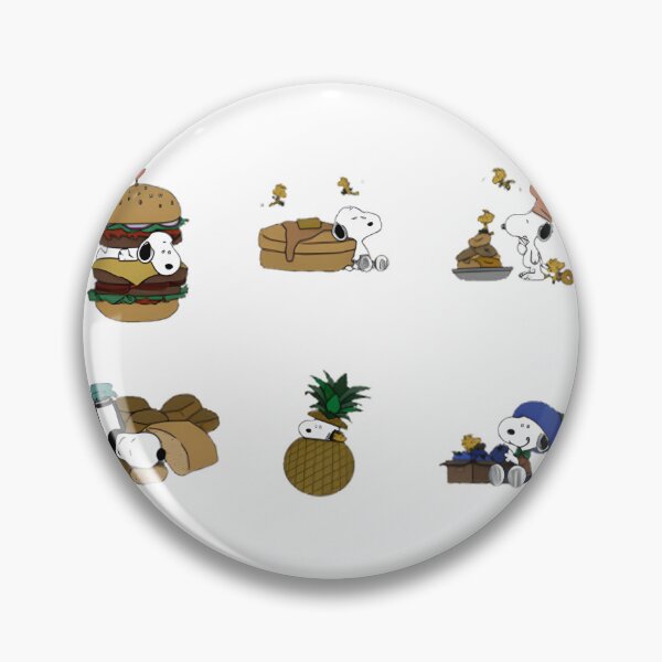 Item preview, Cute Food-Themed Snoopy and Woodstock Illustration Design designed and sold by Trendy Tee.