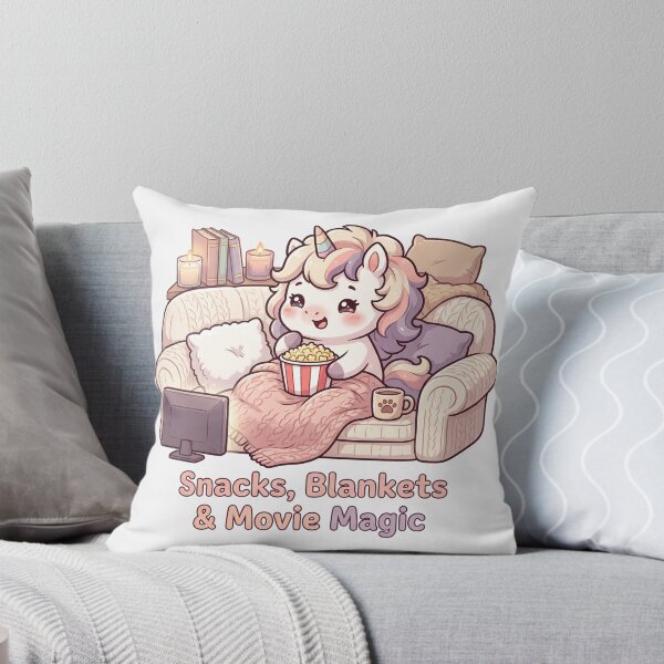 Item preview, Cozy Unicorn Movie Night designed and sold by naragon4289.