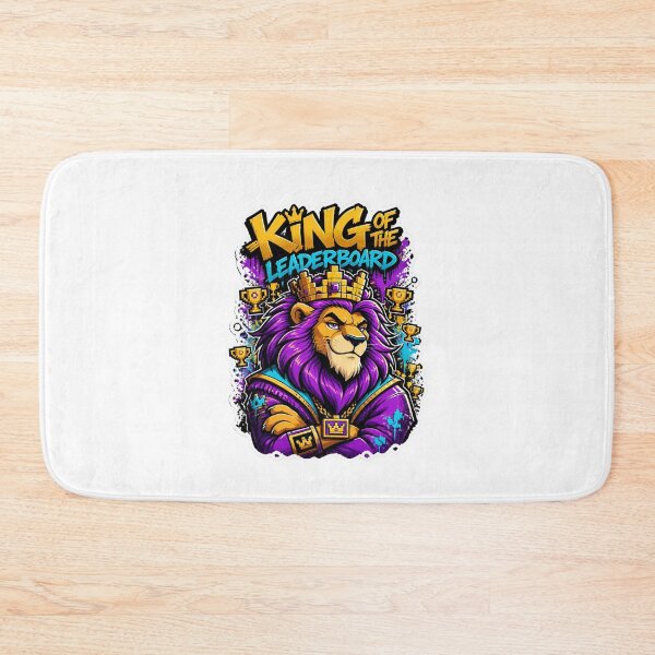 Item preview, King Of The Leaderboard Lion Gamer Sticker | Graffiti Gaming Animal Art designed and sold by Panom Suavichien.