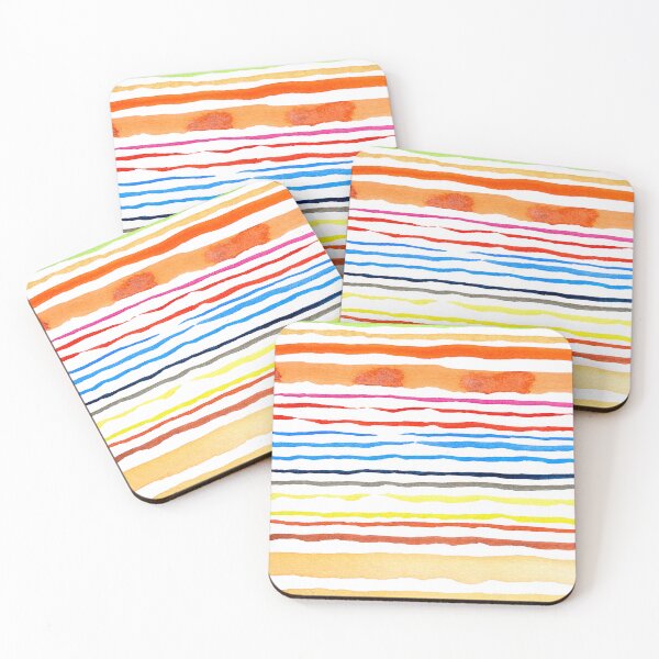 Item preview, Relaxed Watercolor Stripes designed and sold by AnimaliaStar.