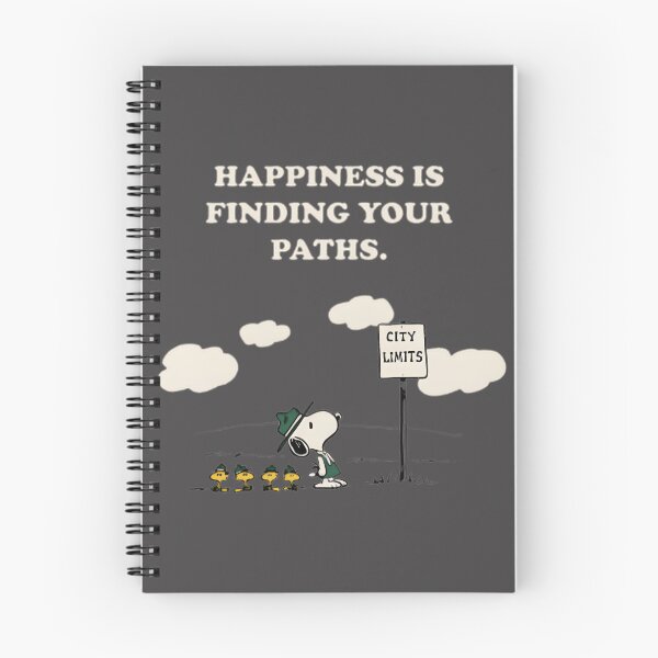 Item preview, Snoopy Hiking Happiness Outdoor Adventure Cartoon Design designed and sold by Trendy Tee.