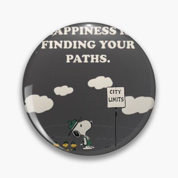Item preview, Snoopy Hiking Happiness Outdoor Adventure Cartoon Design designed and sold by Trendy Tee.