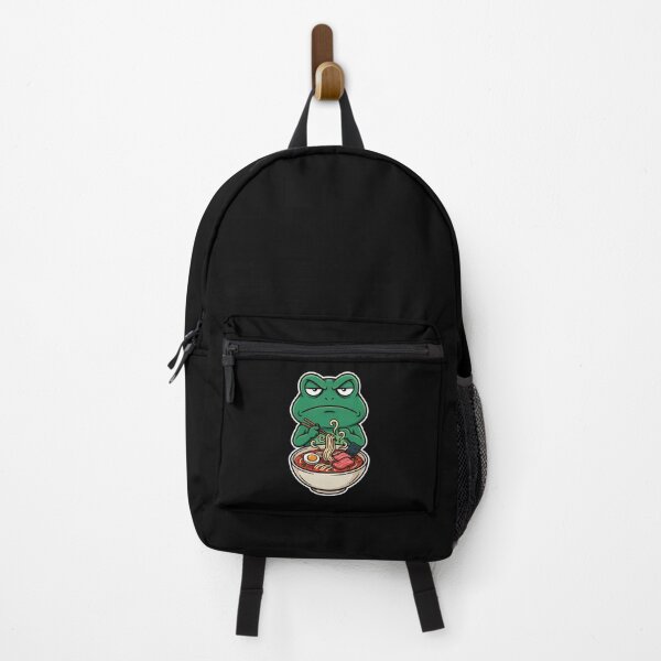 Item preview, Grumpy Frog Eating Ramen designed and sold by Millsoft.