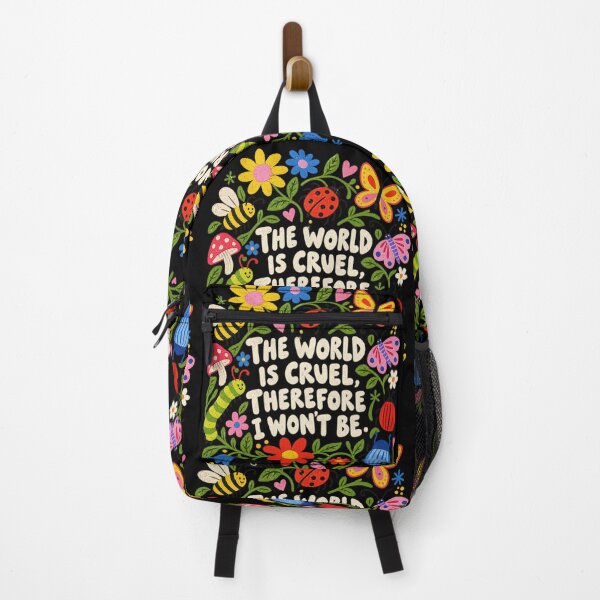 Item preview, The World Is Cruel Therefore I Wont Be Cute Bugs Flowers Design designed and sold by SEINENGAPPI23.