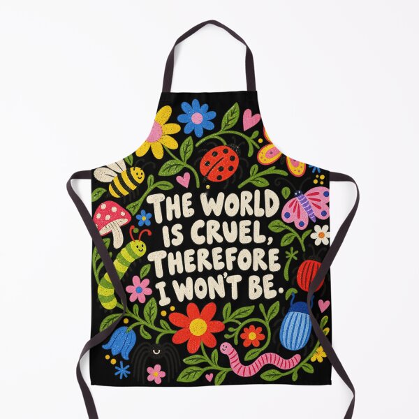 Item preview, The World Is Cruel Therefore I Wont Be Cute Bugs Flowers Design designed and sold by SEINENGAPPI23.