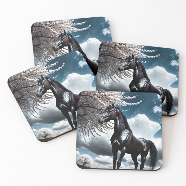 Item preview, But the big black horse said, "Look this way" - He said, "Hey lady, will you marry me?" 3 designed and sold by deep-sea-birds.