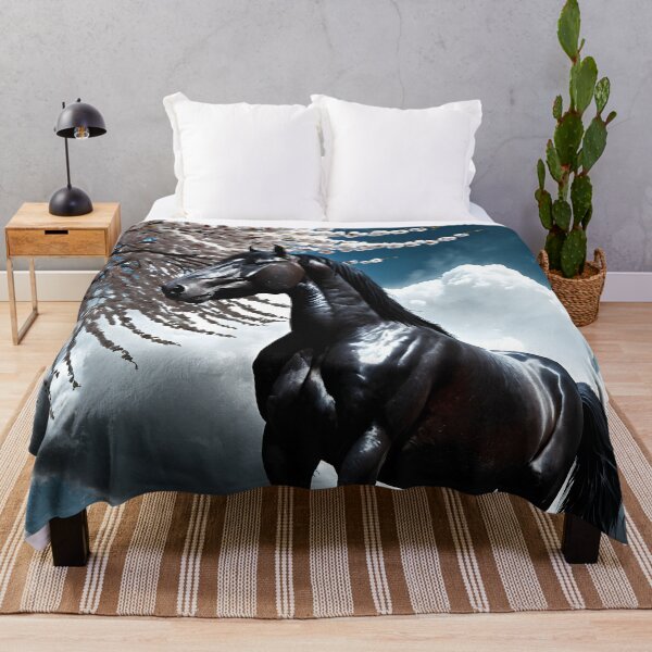 Item preview, But the big black horse said, "Look this way" - He said, "Hey lady, will you marry me?" 3 designed and sold by deep-sea-birds.
