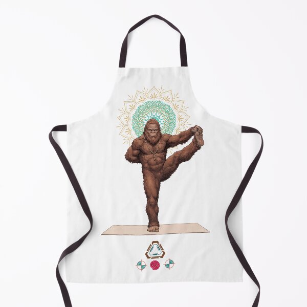 Item preview, Zen Sasquatch: Bigfoot Doing a Perfect Yoga Pose (Utthita Hasta Padangusthasana) designed and sold by Whimsy Trail Co.