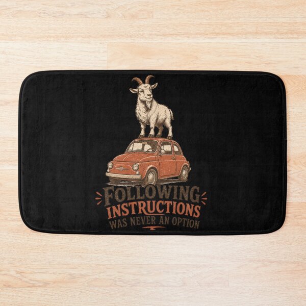 Item preview, Following Instructions Was Never An Option Shirt, Funny Goat T-Shirt, Rebellious Farm Animal Tee, Rural Humor Gift, Vintage Farm Graphic designed and sold by TshirtsLabs.