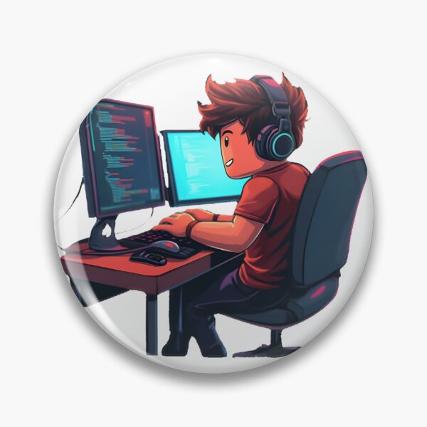 Item preview, Roblox Inspired Kid Programmer Design for Young Coding Enthusiasts designed and sold by Bakisto.