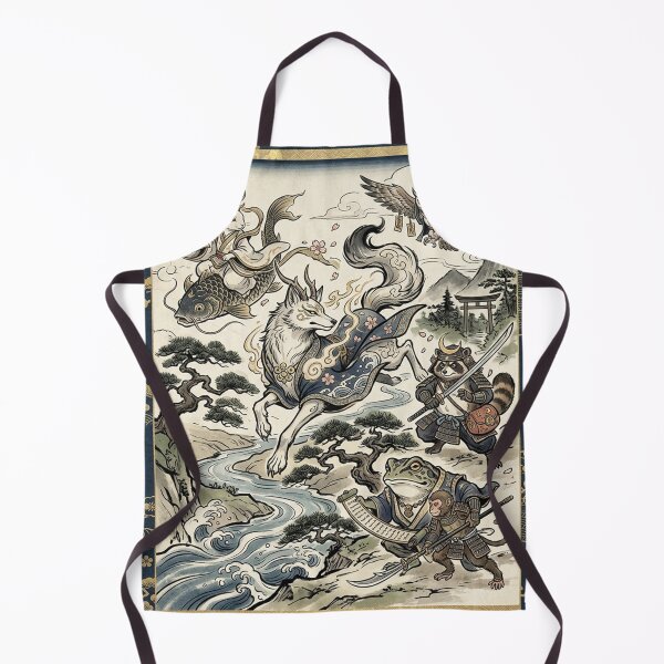 Item preview, Choju Giga Revived: Shinjū (Divine Beasts) Gathering on Japanese Scroll designed and sold by iris-festival.