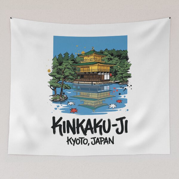 Item preview, Kinkaku-ji Golden Pavilion Kyoto Japan Art designed and sold by Merch by Das Design Studio.