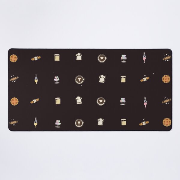 Item preview, Midnight Bakery Pastry Chef Coffee Cake Micro Icon Seamless Pattern designed and sold by KungPowUnicorn.