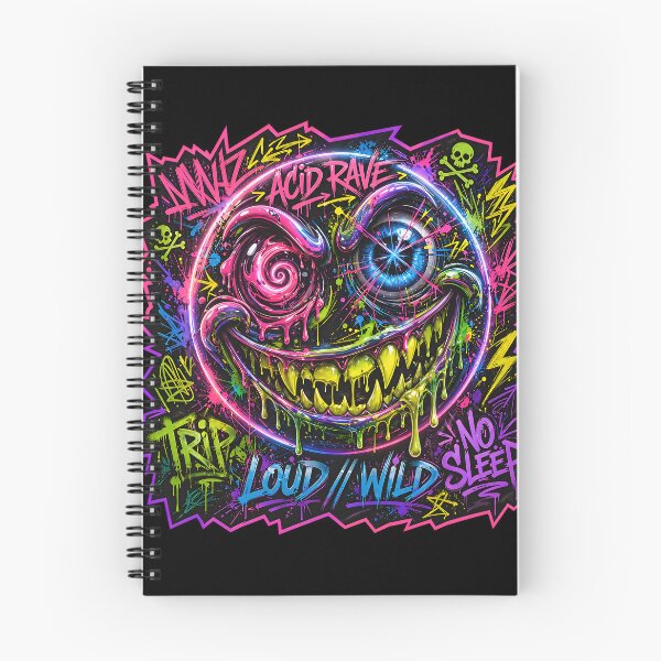 Item preview, Acid Smile Face – Neon Rave Graffiti 2 designed and sold by RH Design Lab.
