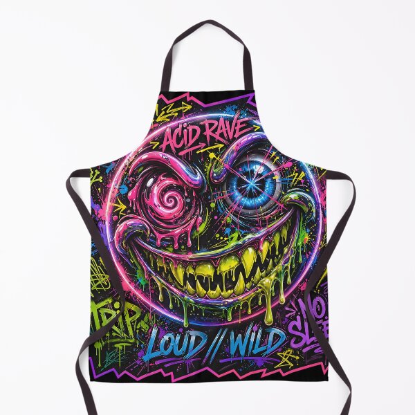 Item preview, Acid Smile Face – Neon Rave Graffiti 2 designed and sold by RH Design Lab.
