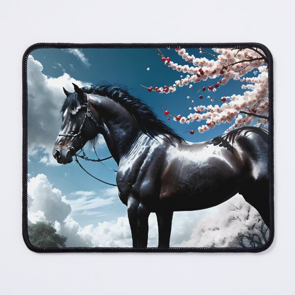 Item preview, But the big black horse said, "Look this way" - He said, "Hey lady, will you marry me?" 4 designed and sold by deep-sea-birds.