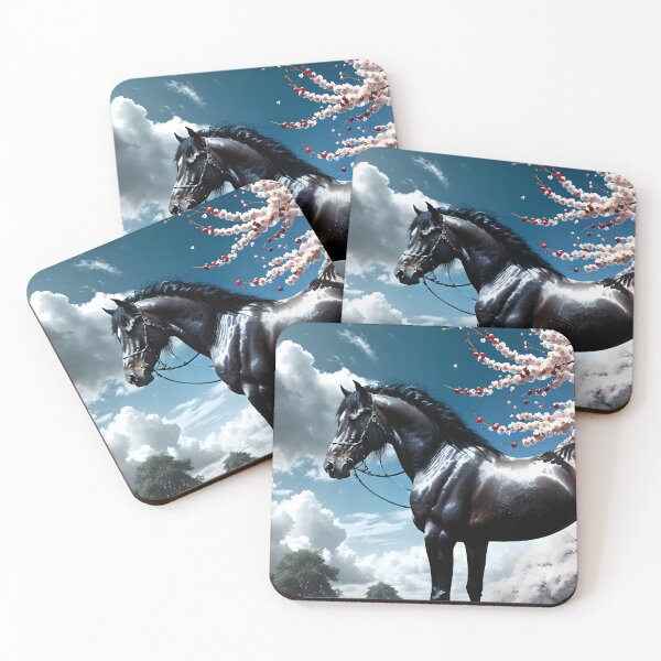 Item preview, But the big black horse said, "Look this way" - He said, "Hey lady, will you marry me?" 4 designed and sold by deep-sea-birds.