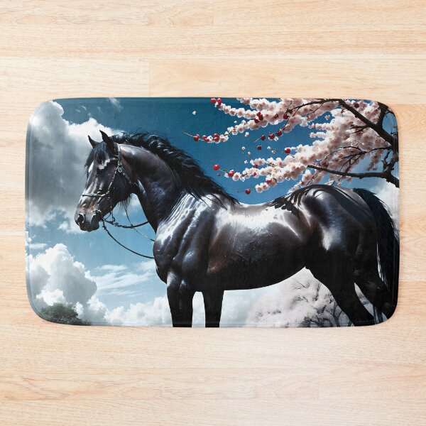 Item preview, But the big black horse said, "Look this way" - He said, "Hey lady, will you marry me?" 4 designed and sold by deep-sea-birds.