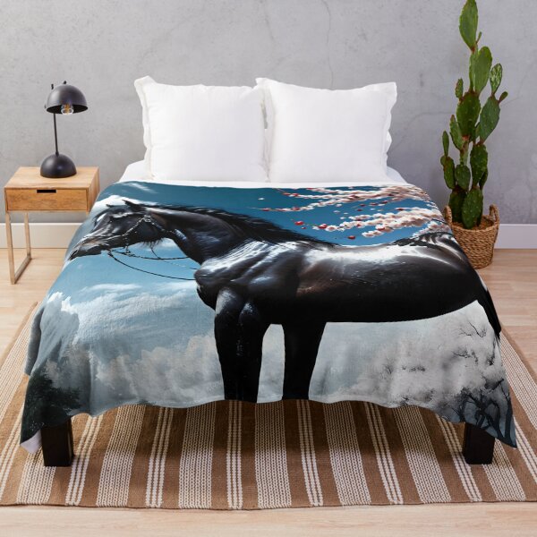Item preview, But the big black horse said, "Look this way" - He said, "Hey lady, will you marry me?" 4 designed and sold by deep-sea-birds.
