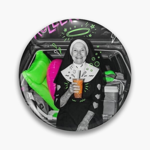 Item preview, H0LY‑TRUNK R4D‑R1T3: The Neon Nun Roller Running Full Bless‑Lore Voltage designed and sold by Print Fiction.