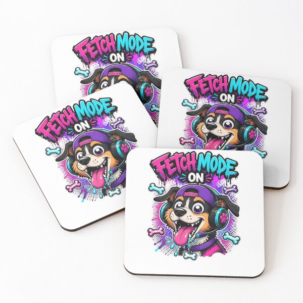 Item preview, Fetch Mode On Dog Gamer Sticker | Funny Graffiti Gaming Animal Art Design designed and sold by Panom Suavichien.