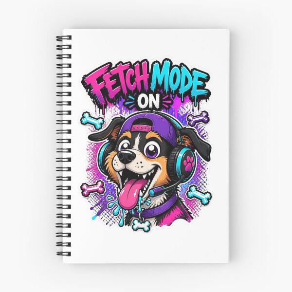 Item preview, Fetch Mode On Dog Gamer Sticker | Funny Graffiti Gaming Animal Art Design designed and sold by Panom Suavichien.