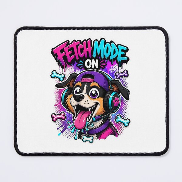Item preview, Fetch Mode On Dog Gamer Sticker | Funny Graffiti Gaming Animal Art Design designed and sold by Panom Suavichien.