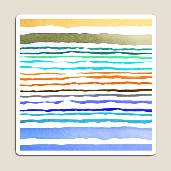 Item preview, Holiday Watercolor Stripes designed and sold by AnimaliaStar.