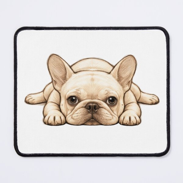 Item preview, Cute French Bulldog Sploot Pencil Sketch Dog Art designed and sold by VELORIA706.