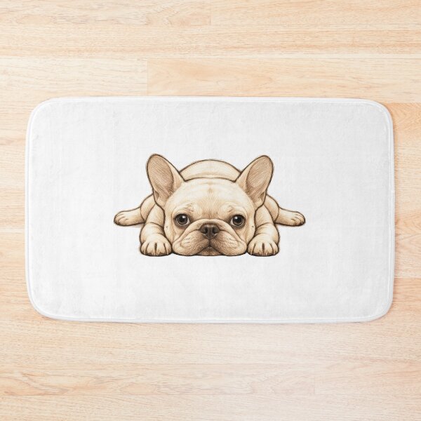 Item preview, Cute French Bulldog Sploot Pencil Sketch Dog Art designed and sold by VELORIA706.