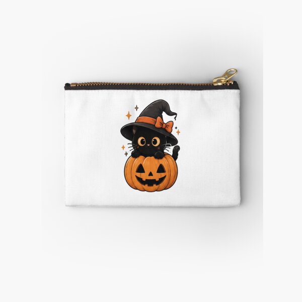 Item preview, Kawaii Halloween Ghosts Black Cats Pumpkins and Witchy Characters Cute Spooky Art designed and sold by ucpstudio.
