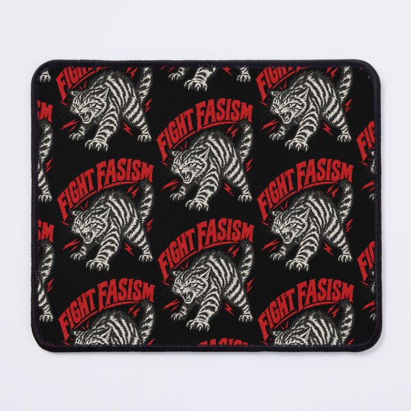 Item preview, Fight Fascism Antifascist Retro Angry Cat Political Design designed and sold by SEINENGAPPI23.
