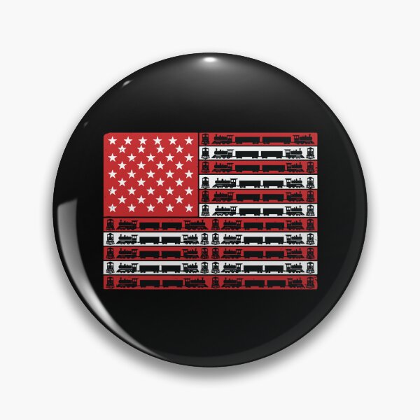 Item preview, American Flag Train Patriotism Railfan designed and sold by PopStars1993.