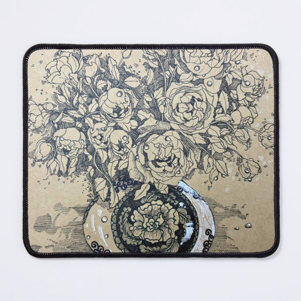 Item preview, Black and White Flower Sketch designed and sold by Kelimicallef.