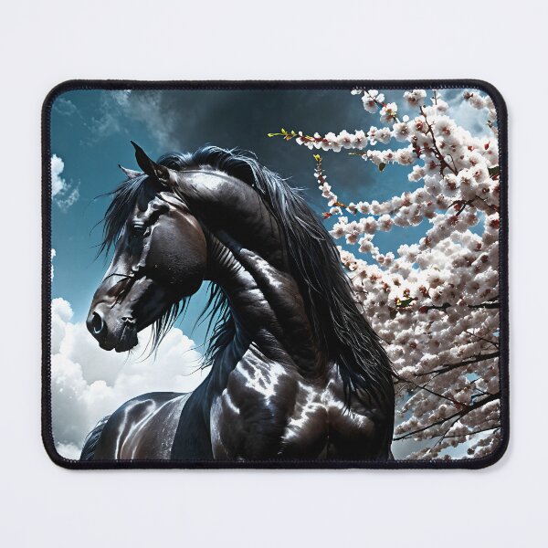 Item preview, But the big black horse said, "Look this way" - He said, "Hey lady, will you marry me?" 5 designed and sold by deep-sea-birds.